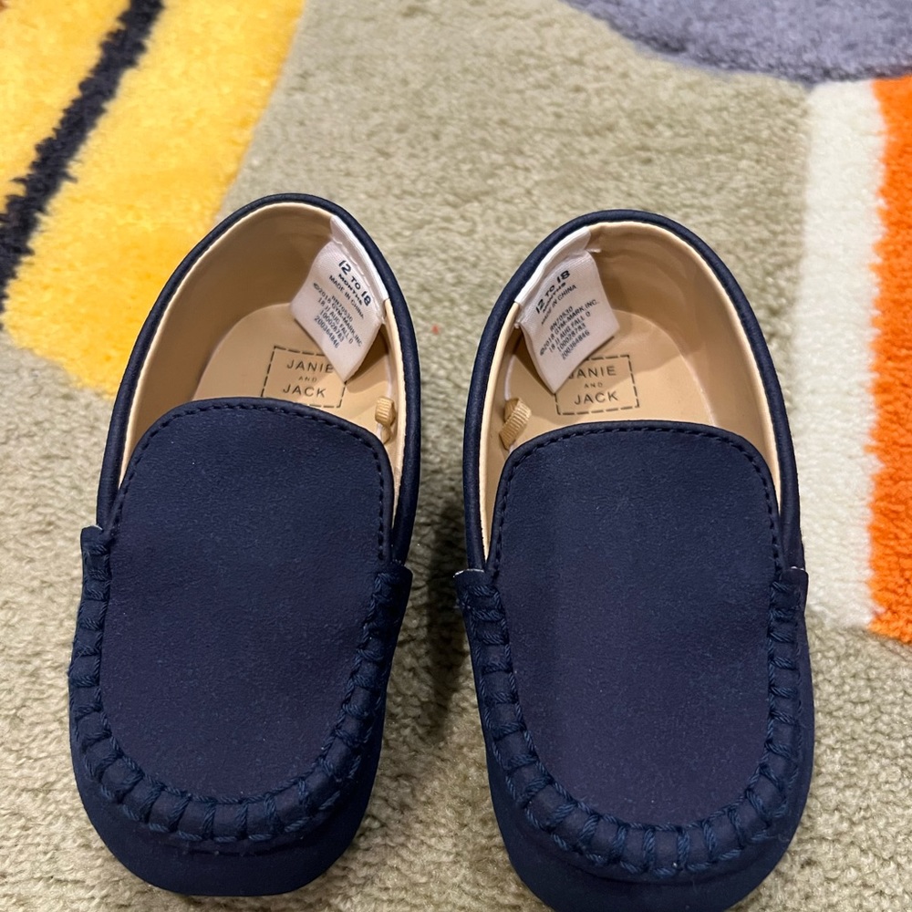 Dark Navy 12-18M Janie and Jack Loafers